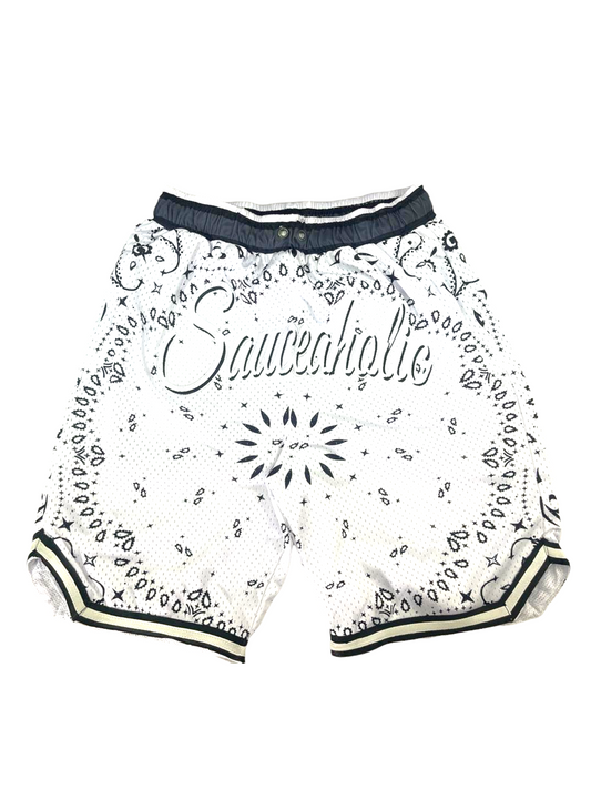 White Bandanna shorts - Sauceaholic