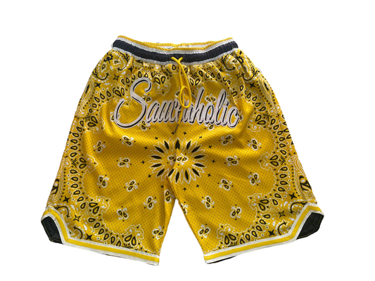 yellow bandanna shorts - Sauceaholic